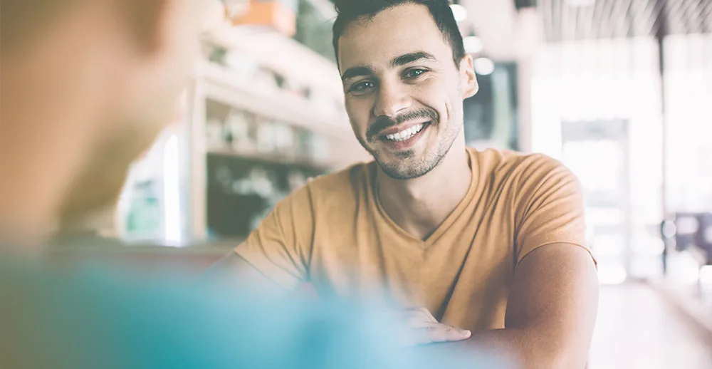 two men conversation